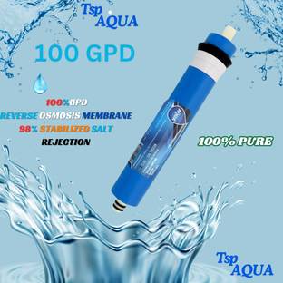 TSP AQUA Membrane 100 GPD 3000 TDS Aquaguard,Livpure and All Type of RO Purifier machine Solid Filter ...