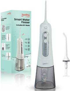 Toothsi Electro Samrt Water Flosser with 2 Jet Tips, USB Rechargeable, 360° Cleaning Power Water Flosser
