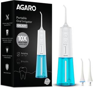 AGARO Galaxy Oral Irrigator, Portable, Cordless, Rechargeable, 3 Cleaning Modes, Water Flosser