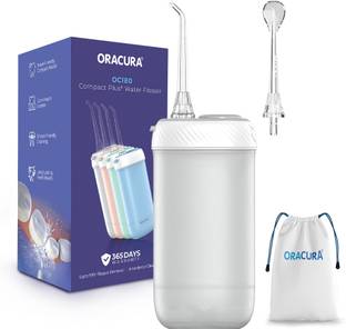 ORACURA OC180 LITE Compact Plus Water Flosser | 4 Modes & 8 Adjustable Pressure Settings Water Flosser
