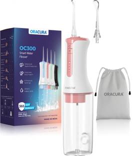 ORACURA OC300 LITE Smart Pro | Micro-Bubble Technology | 300 ml Water Tank (Peach) Water Flosser