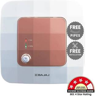 BAJAJ Maestro 10L 10 L Storage Water Geyser | 5 Star BEE Energy Rating | Glassline Tanked | with Free Pipes and Installation