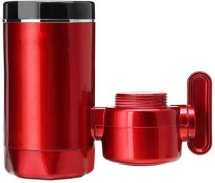 Rhobos 3000W Tankless Electric Water Heater Faucet – Red | Instant Hot Water 1.2 L Instant Water Geyse...
