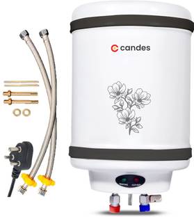 Candes 15 L Storage Water Geyser (Perfecto, White Black)