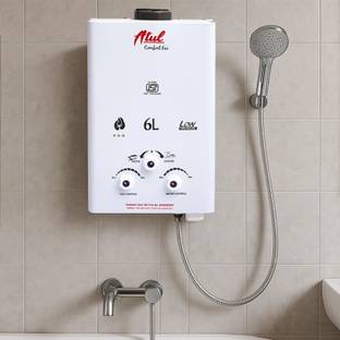 ATUL Instant heat system for modern homes with LPG Technology | 6 L Gas Water Geyser
