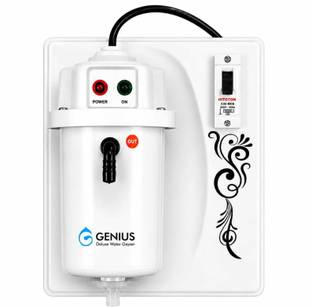 Genius 1L INSTANT MCB || WATER PORTABLE HEATER GEYSER SHOCK PROOF PLASTIC BODY 1 L Instant Water Geyse...