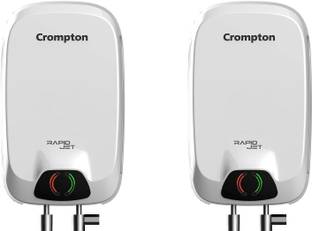 Crompton WGIWH RAPID JET (3KW),3 LTR,5Y WARANTY Pack of 2 3 L Instant Water Geyser