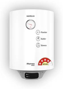HAVELLS Monza/Monza Pro 25 L Storage Water Geyser | 4 Star BEE Energy Rating | Glassline Tanked