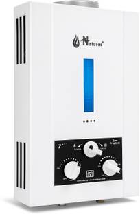 Natures Hydro Heat 707 DLX 7.5L Instant LPG Gas Geyser | ISI Certified Gas Water Heater 7.5 L Gas Wate...