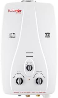 BLOWHOT 6 L Gas Water Geyser (Coral Automatic LPG Gas Water Heater Geyser Instant 6 LTR Water Flow, ISI Marked, White)