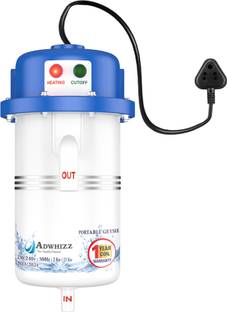 Adwhizz 1 L Instant Water Geyser (1 L Portable water heater, Made of First Class ABS Plastic,Auto Cut ...