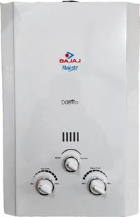 BAJAJ 6 L Gas Water Geyser (Majesty Duetto (LPG), White)