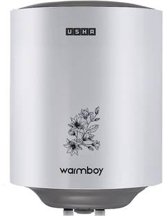 USHA WARMBOY 15 L 15 L Storage Water Geyser | 5 Star BEE Energy Rating | Glassline Coated Tank