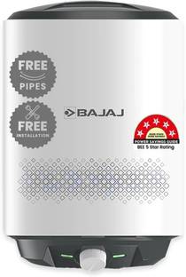 BAJAJ Shield Series Popular Plus 15L 15 L Storage Water Geyser | 5 Star BEE Energy Rating | Glassline Tanked | with Free Pipes and Installation