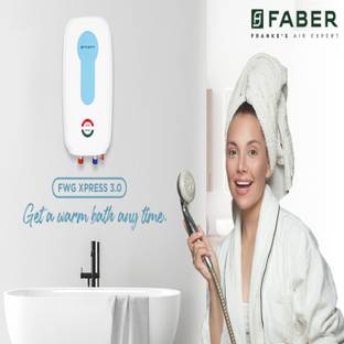 FABER 3 L Instant Water Geyser (FWG Xpress 3.0, White)