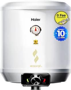 Haier ES15V-REGENTAPRO+ W 15 L Instant Water Geyser 3-in-1 Convertible Dual Element 33% Fast Heating S...
