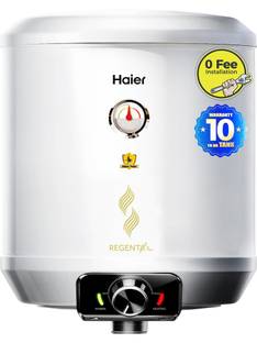 Haier ES15V-REGENTAPRO+ W 15 L Instant Water Geyser 3-in-1 Convertible Dual Element 33% Fast Heating S...