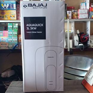 BAJAJ 3 L Instant Water Geyser (AQUAQUICK 3L 3KW INSTANT GEYSER, WHITE AND BLUE)