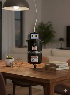 Aquagrand Portable Water Geyser ABS Plastic, Auto Cut Off Feature ,for Home, Office etc 1 L Instant Wa...