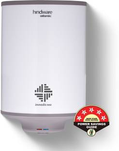 Hindware Smart Appliances Immedio Neo 25 L Storage Water Geyser | 5 Star BEE Energy Rating | Glassline...
