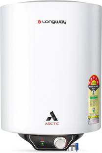 Longway Arctic Glassline Tank | 5 Star 10 L Storage Water Geyser 5 Star BEE Energy Rating |Glassline T...