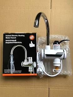 Rishikaenterprises 1 L Instant Water Geyser (TAB instant portable water heater/geyser, WHITE/BLACK)