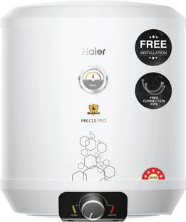 Haier ES25V-PRECIS PRO/ES25V-PV1(PRE-PRO) 25 L Storage Water Geyser | with Free Pipes and Free Installation