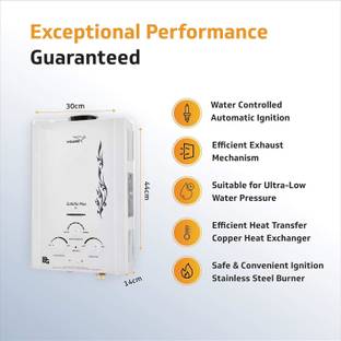 V-Guard Safe-Flo Prime 6 L Gas Water Geyser
