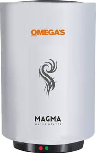 OMEGA'S 15 L Storage Water Geyser (Magma 15L with Rust proof body and Thermal Cut Out, 4 star, White)