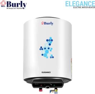 BHABURLY 15 L Storage Water Geyser (ELEGANCE 15L, White and Black)
