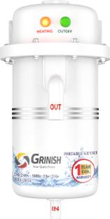 GRINISH 1 L Instant Water Geyser (1 LTR INSTANT WATER HEATER WITH SHOCK PROOF BODY , INSTALLATION KIT,...
