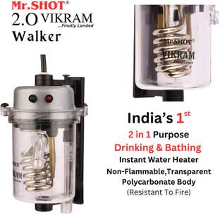 Mr.SHOT 1 L Instant Water Geyser (2.O Vikram Walker - Transparent