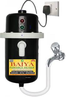 Bajya 1 L Instant Water Geyser (1 L Instant Water Geyser,MINI HOT GEYSER, Black)