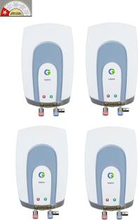 CG Vispa Pack of 4, 3 L Instant Water Geyser