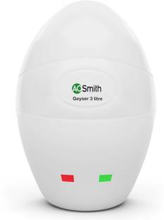 AO Smith EWS 3 3 L Instant Water Geyser | 3kW | Designed for high rise buildings with 8 bar pressure rating | Longer life in hard water conditions with Blue Diamond glass lined tank | Made for Kitchen and Bathroom