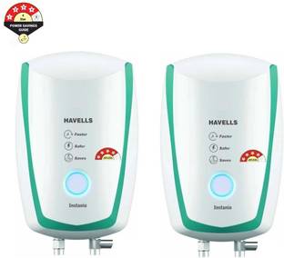 HAVELLS Instanio (Pack of 2) Corded Electric, 10 L Storage Water Geyser