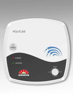 Polycab HWHSVPB033P 25 L Storage Water Geyser | 5 Star BEE Energy Rating | Glassline Tanked