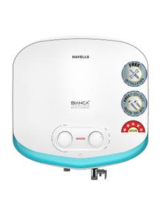 HAVELLS BIANCA+ 10 L Storage Water Geyser 3-in-1 Convertible Storage Dual Element33% Fast HeatingShock...