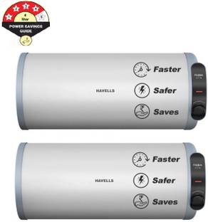 HAVELLS Fabia Slim (Pack of2) Corded Electric, 10 L Storage Water Geyser