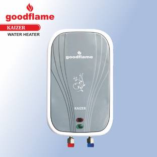 goodflame 3 L Instant Water Geyser (3 Ltr. Storage Water Geyser(White & Grey), Grey)