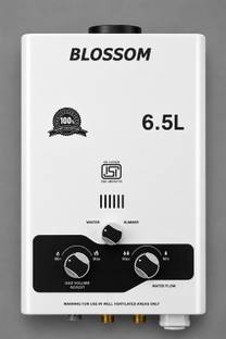 BLOSSOM C7/3 Wall Water Flow Control Bathroom & Kitchen 6.5 L Gas Water Geyser