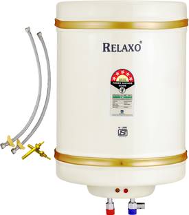 Relaxo 10 L Instant Water Geyser (Fiesta Pro Automatic Auto-Cut Off with Free Installation Kit, Ivory)
