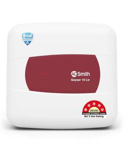 AO Smith HSE-SHS-010 10 L Storage Water Geyser | 5 Star BEE Energy Rating | With 2X Corrosion Resistan...