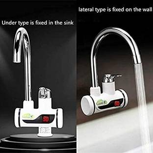 Rishikaenterprises 1 L Instant Water Geyser (TAB instant portable water heater/geyser, WHITE/BLACK)