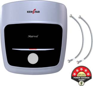 Kenstar 25 L Storage Water Geyser (Marvel 25 L With Free Pipe, White & Black)