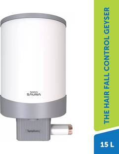 Symphony Sauna 15 L Storage Water Geyser Hair Fall Control Geyser | 5 Star BEE Energy Rating | PUROPOD...
