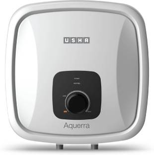 USHA AQUERRA 15L 15 L Storage Water Geyser | 5 Star BEE Energy Rating | Glassline Coated Tank