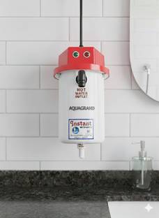 Aquagrand Portable Water Geyser ABS Plastic, Auto Cut Off Feature ,for Home, Office etc 1 L Instant Wa...