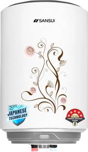 Sansui AquaZen-25L 25 L Storage Water Geyser IPX4 Water Safe 5 Star BEE Energy Rating BIS Certified 8 ...