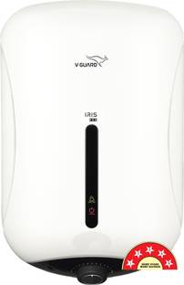 V-Guard 15 L Storage Water Geyser (Iris Pro 15 L, White, Black)